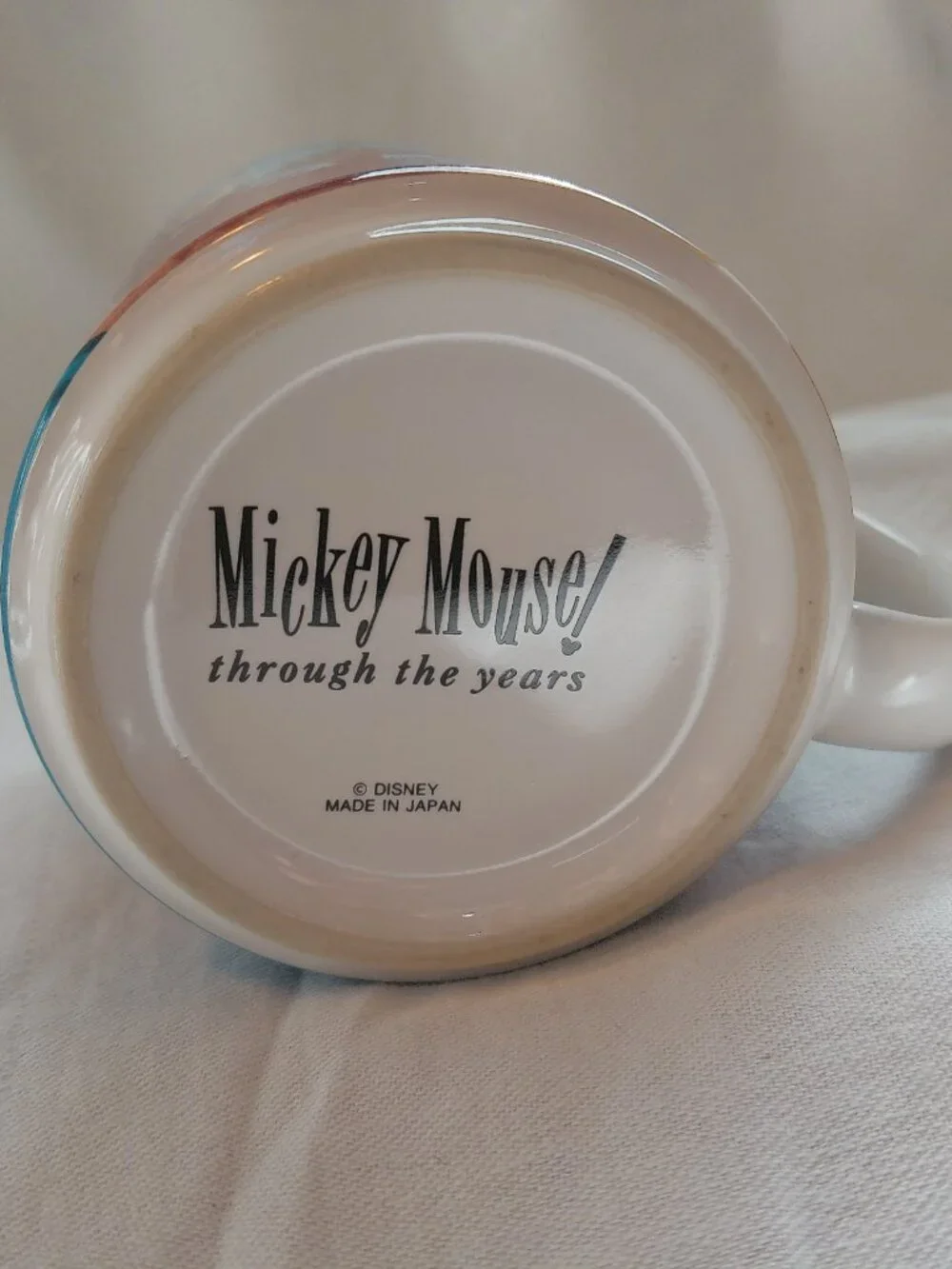 Disney Mickey Mouse Through the Years Coffee Mug EUC
